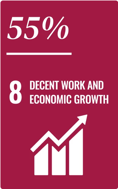 Top SDG’s among The Kitchen Hub Portfolio